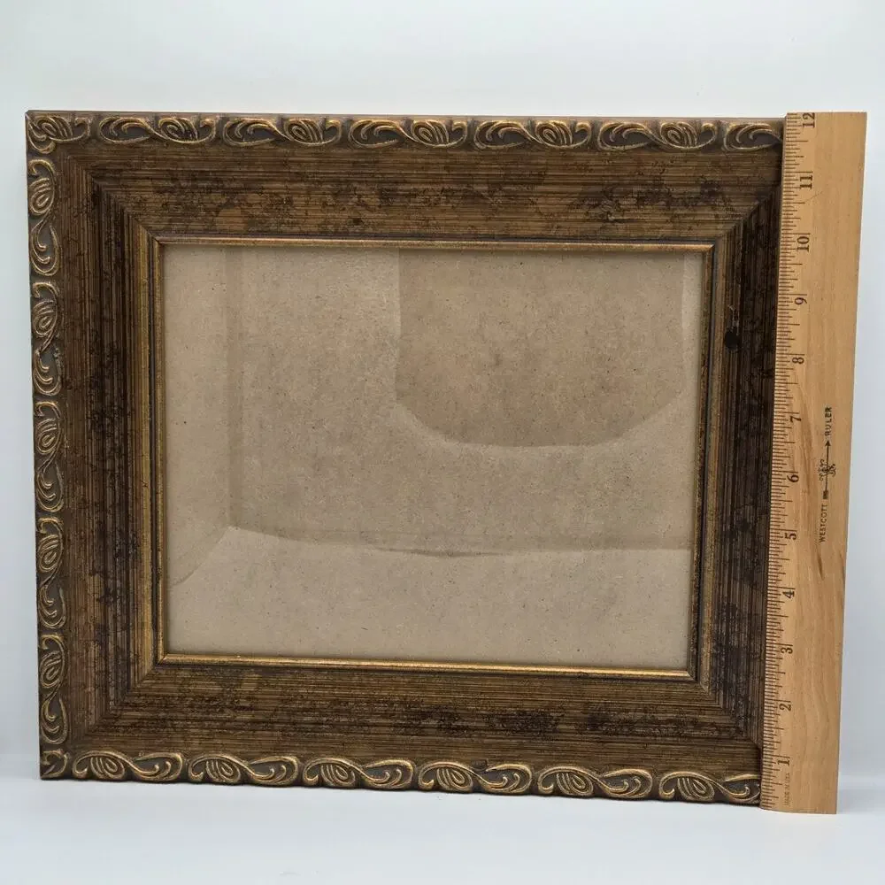 Vintage Ornate Gilt Wood Frame 14x12x1.5